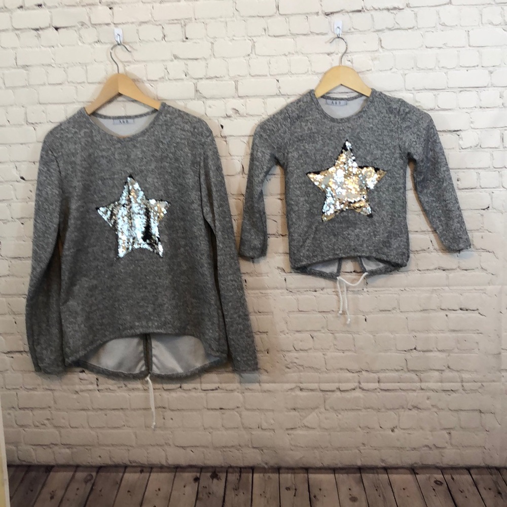 Sweater mam and daughter